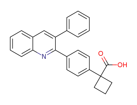 1-(4-(3-phenylquinolin-2-yl)phenyl)cyclobutanecarboxylic acid