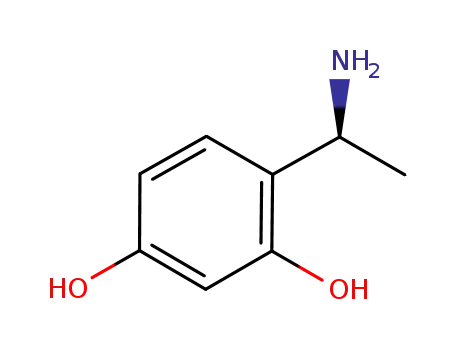 Molecular Structure of 1228569-46-7 (1-(2,4-dihydroxyphenyl)ethylamine)