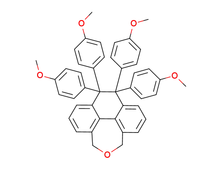 Molecular Structure of 1254123-41-5 (10,10,11,11-tetrakis(4-methoxyphenyl)-4,6,10,11-tetrahydrophenanthr[4,5-cde]oxepin)
