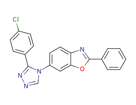 6-(3-(4-chlorophenyl)-4H-1,2,4-triazol-4-yl)-2-phenylbenzo[d]oxazole