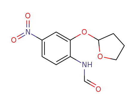 N-(4-nitro-2-(2-tetrahydrofuranyloxy)phenyl)formamide