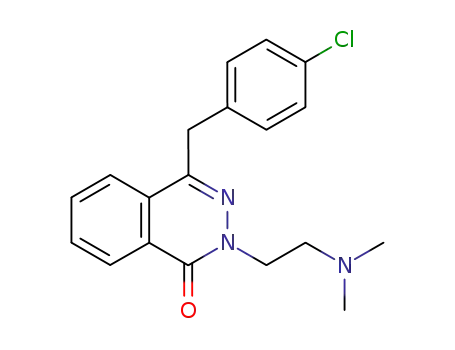 Molecular Structure of 13835-15-9 (4-(4-chlorobenzyl)-2-[2-(dimethylamino)ethyl]phthalazin-1(2H)-one)
