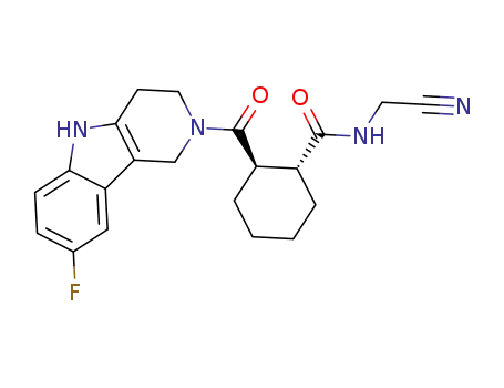 (1R,2R)-N-(cyanomethyl)-2-(8-fluoro-1,3,4,5-tetrahydropyrido[4,3-b]indole-2-carbonyl)cyclohexanecarboxamide