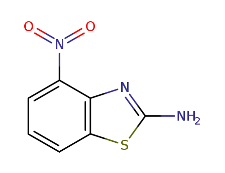 Molecular Structure of 6973-51-9 (4-nitrobenzothiazol-2-amine)