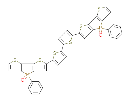 Molecular Structure of 1240575-50-1 (C<sub>36</sub>H<sub>20</sub>O<sub>2</sub>P<sub>2</sub>S<sub>6</sub>)