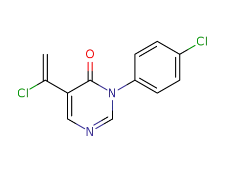 3-(4-chlorophenyl)-5-(1-chlorovinyl)pyrimidin-4(3H)-one