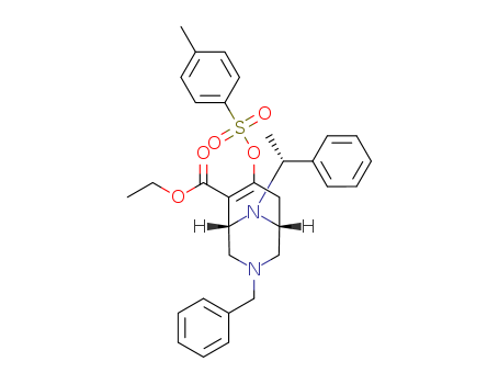 Ethyl 3-benzyl-9-((S)-1-phenylethyl)-7-(tosyloxy)-3,9-diazabicyclo[3.3.1]non-6-ene-6-carboxylate