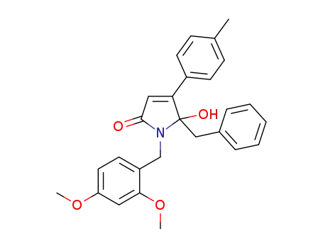5-benzyl-1-(2,4-dimethoxybenzyl)-5-hydroxy-4-p-tolylpyrrol-2(5H)-one