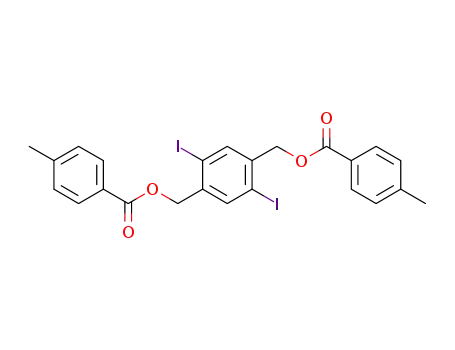 Molecular Structure of 1313865-99-4 ((2,5-diiodo-1,4-phenylene)bis(methylene)bis(4-methylbenzoate))