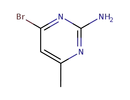 Molecular Structure of 5734-71-4 (2-AMINO-4-BROMO-6-METHYLPYRIMIDINE)