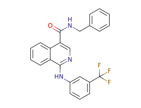 N-benzyl-1-[3-(trifluoromethyl)phenyl-amino]isoquinoline-4-carboxamide