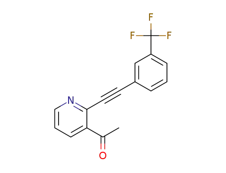 1-(2-((3-(trifluoromethyl)phenyl)ethynyl)pyridin-3-yl)ethanone