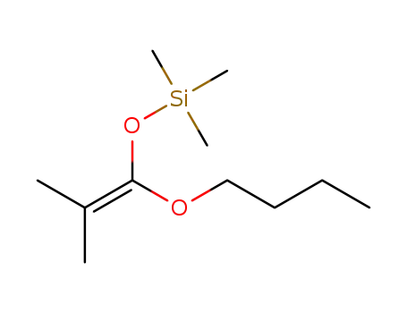 Molecular Structure of 158362-24-4 (((1-butoxy-2-methylprop-1-en-1-yl)oxy)trimethylsilane)