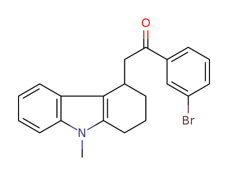 1-(3-bromophenyl)-2-(9-methyl-2,3,4,9-tetrahydro-1H-carbazol-4-yl)ethanone