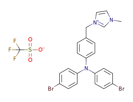 1-{4-[bis(4-bromophenyl)amino]benzyl}-3-methylimidazolium trifluoromethanesulfonate