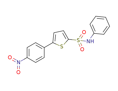 5-(4-nitrophenyl)thiophene-2-sulfonic acid phenylamide