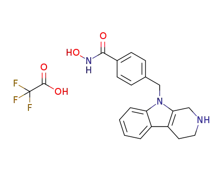 N-hydroxy-4-((1,2,3,4-tetrahydro-9H-pyrido[3,4-b]indol-9-yl)methyl)benzamide trifluoroacetate