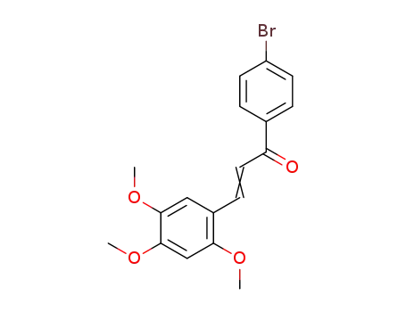 Molecular Structure of 941607-52-9 (1-(4-bromophenyl)-3-(2,4,5-trimethoxyphenyl)prop-2-en-1-one)