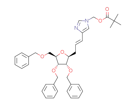 {4-[(E)-3-(2,3,5-tri-O-benzyl-β-D-ribofuranosyl)prop-1-enyl]imidazolyl}methyl 2,2-dimethylpropionate