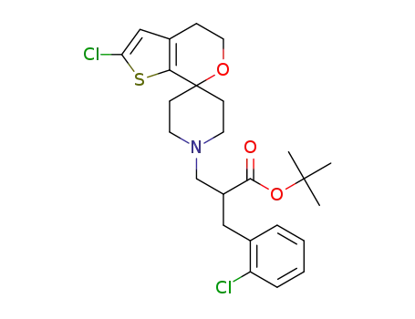 tert-butyl 2-[(2-chlorophenyl)methyl]-3-(2-chlorospiro[4,5-dihydrothieno[2,3-c]pyran-7,4'-piperidine]-1'-yl)propanoate