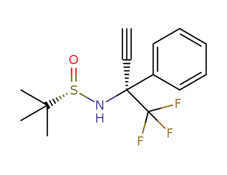 (S)-N-((S)-1,1,1-trifluoro-2-phenylbut-3-yn-2-yl)-2-methylprop-2-ylsulfinamide