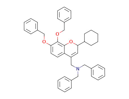 N,N-dibenzyl-N-(7,8-dibenzyloxy-2-cyclohexyl-2H-chromen-4-ylmethyl)amine
