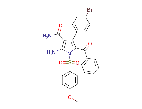 2-amino-5-benzoyl-4-(4-bromophenyl)-1-[(4-methoxyphenyl)sulfonyl]-1H-pyrrole-3-carboxamide