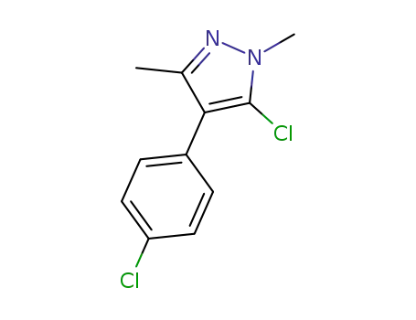 5-chloro-4-(4-chlorophenyl)-1,3-dimethylpyrazole