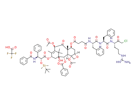 C<sub>2</sub>'-TBS-C<sub>7</sub>-succinyl-paclitaxel-phe-phe-arg chloromethyl ketone