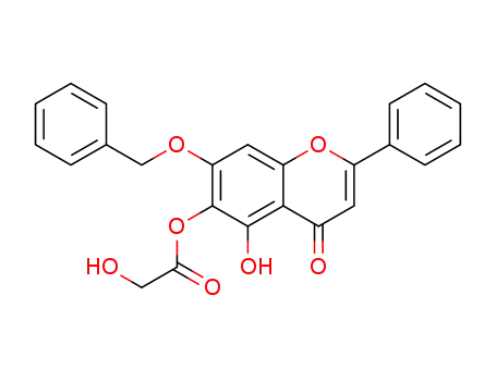 7-(benzyloxy)-5-hydroxy-4-oxo-2-phenyl-4H-1-benzopyran-6-yl 2-hydroxyacetate