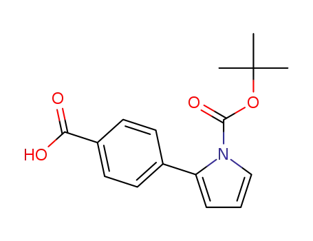 Molecular Structure of 669713-98-8 (4-(2'-N-BOC-PYRROLE)BENZOIC ACID)
