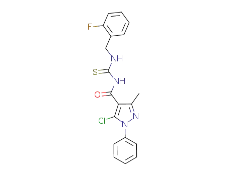 1-(2-fluorobenzyl)-3-(5-chloro-3-methyl-1-phenyl-1H-pyrazole-4-carbonyl)thiourea