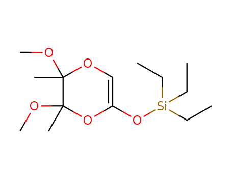 5,6-dimethoxy-5,6-dimethyl-([1,4]dioxen-2-yloxy)triethylsilane