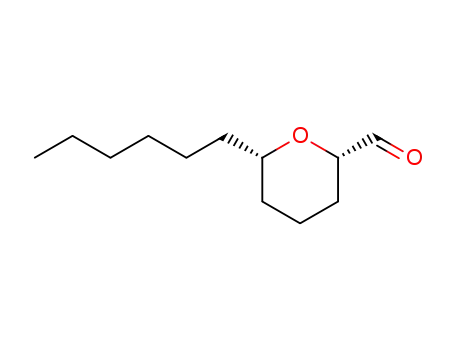 (2S,6S)-6-hexyltetrahydro-2H-pyran-2-carbaldehyde