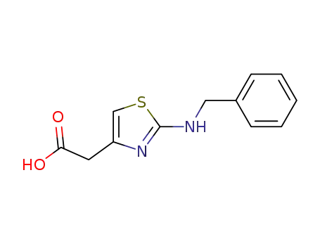 Molecular Structure of 211102-84-0 ((2-Benzylamino-thiazol-4-yl)-acetic acid)