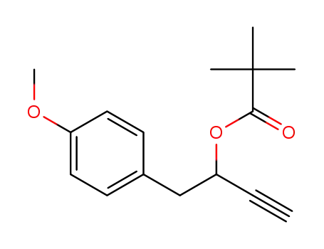 1-(4-methoxyphenyl)but-3-yn-2-yl pivalate