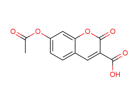 Molecular Structure of 81017-23-4 (3-CARBOXYUMBELLIFERYL ACETATE)