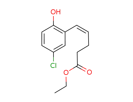 Molecular Structure of 1257527-07-3 (ethyl 5-(5-chloro-2-hydroxyphenyl)pent-4-enoate)