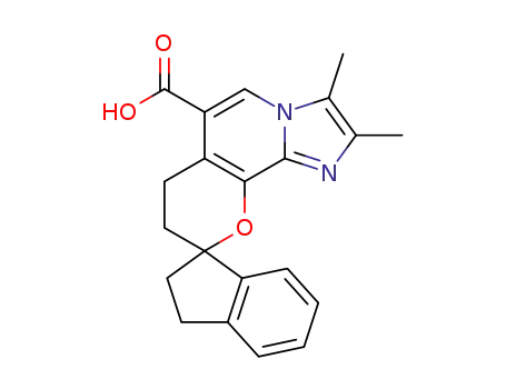 2,3-dimethyl-2',3',7,8-tetrahydrospiro[imidazo[1,2-a]-pyrano[2,3-c]pyridine-9,1'-indene]-6-carboxylic acid