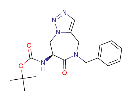 (S)-5-benzyl-7-(tert-butoxycarbonylamino)-7,8-dihydro-4H-[1,2,3]triazolo[1,5-a][1,4]diazepin-6(5H)-one