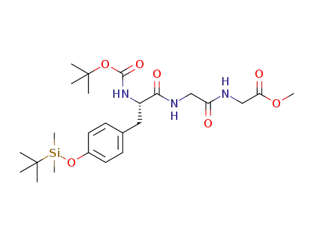 methyl (S) [N-(tert-butoxycarbonyl)-O-tert-butyldimethylsilyl]tyrosylglycylglycinate