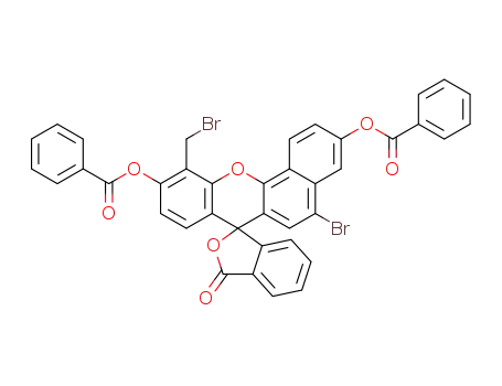 8-bromo-11-(bromomethyl)-3'-oxo-3 'H-spiro[benzo[c]xanthene-7,1'-isobenzofuran]-3,10-diyl dibenzoate
