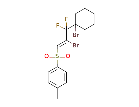 1-((Z)-2-bromo-3-(1-bromocyclohexyl)-3,3-difluoroprop-1-enylsulfonyl)-4-methylbenzene