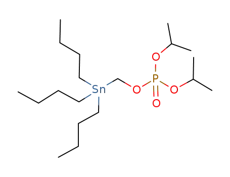 Phosphoric acid, bis(1-methylethyl) (tributylstannyl)methyl ester