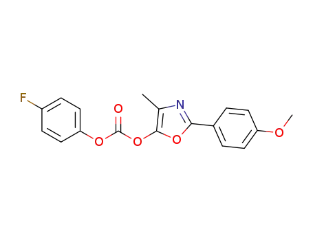 4-fluorophenyl (2-(4-methoxyphenyl)-4-methyloxazol-5-yl) carbonate