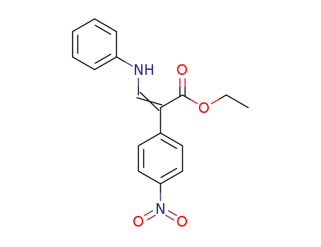 ethyl 2-(4-nitrophenyl)-3-(phenylamino)acrylate