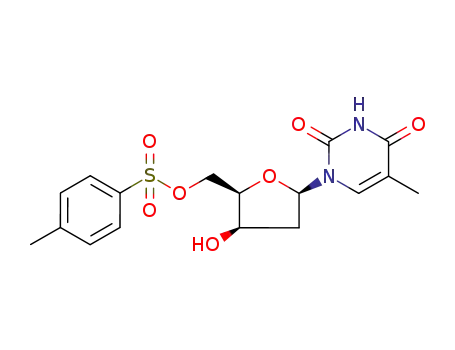 1-(2,5-dideoxy-5-O-tosyl-β-D-threo-pentofuranosyl)thymine