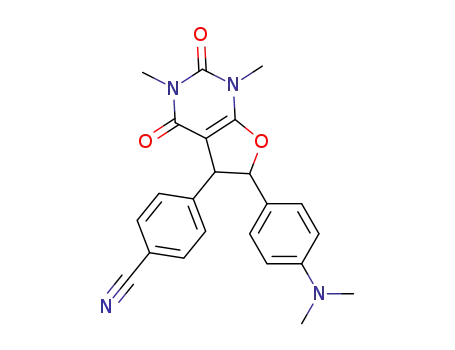 4-(6-(4-(dimethylamino)phenyl)-1,3-dimethyl-2,4-dioxo-1,2,3,4,5,6-hexahydrofuro[2,3-d]pyrimidin-5-yl)benzonitrile