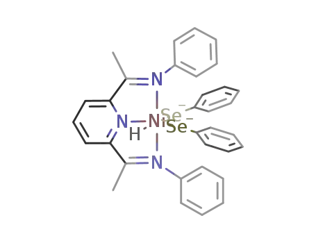 Ni((C<sub>6</sub>H<sub>5</sub>NC(CH<sub>3</sub>))2(C<sub>5</sub>H<sub>3</sub>N))(C<sub>6</sub>H<sub>5</sub>Se)2(H)<sup>(2-)</sup>