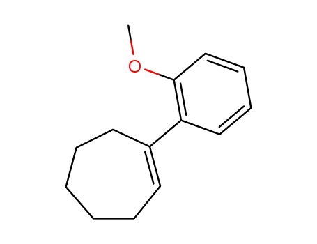 Molecular Structure of 92862-65-2 (1-(2-methoxyphenyl)cycloheptene)